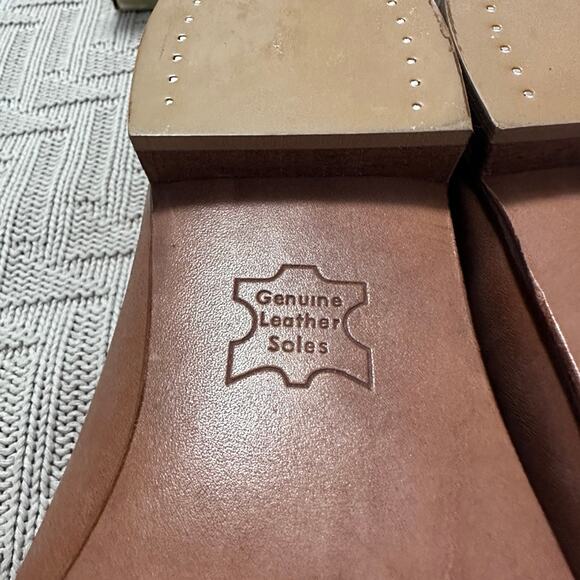 Vintage Evans brown leather driving loafers size 10.5 main image 5